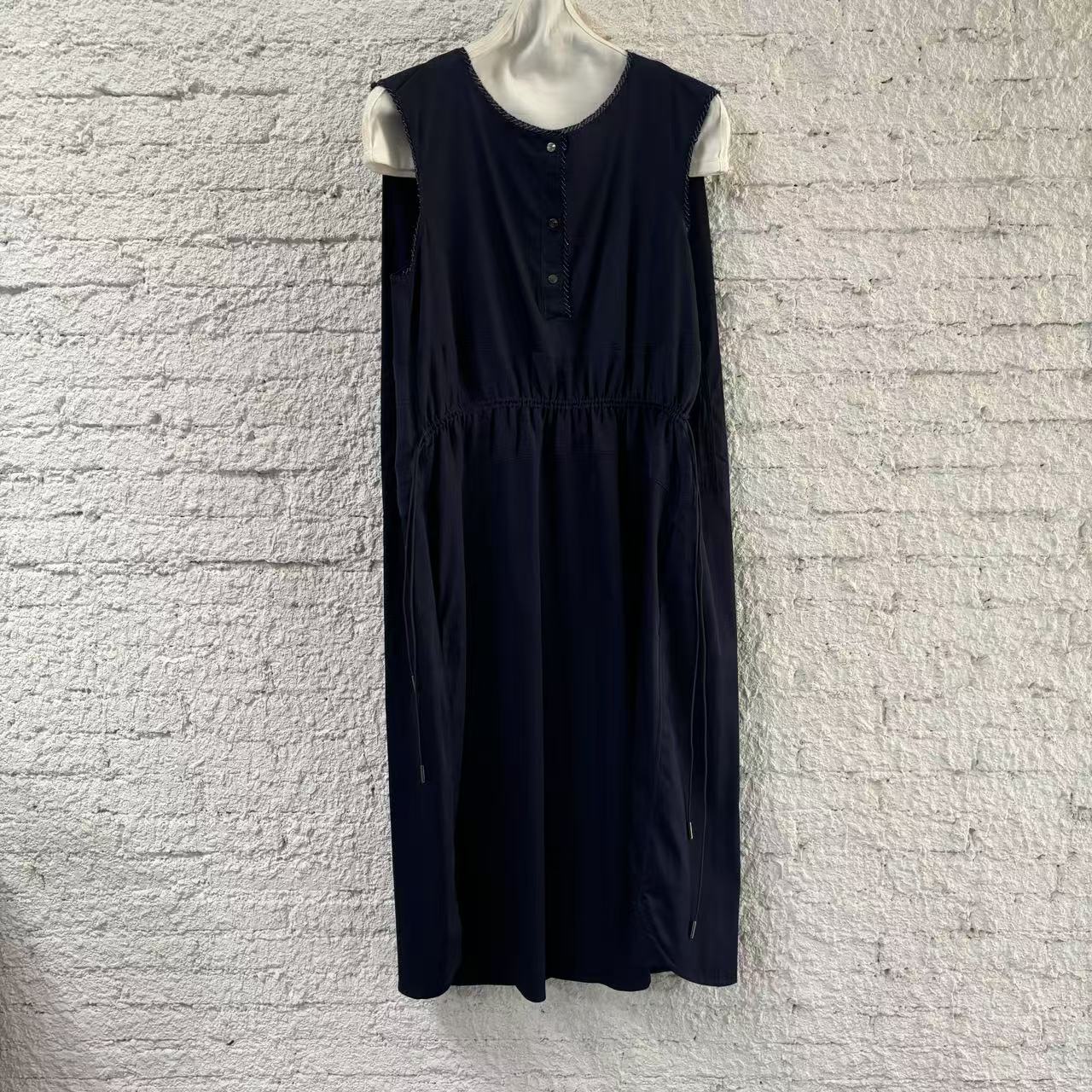 弹力缎纹棉料细节连衣裙NO2