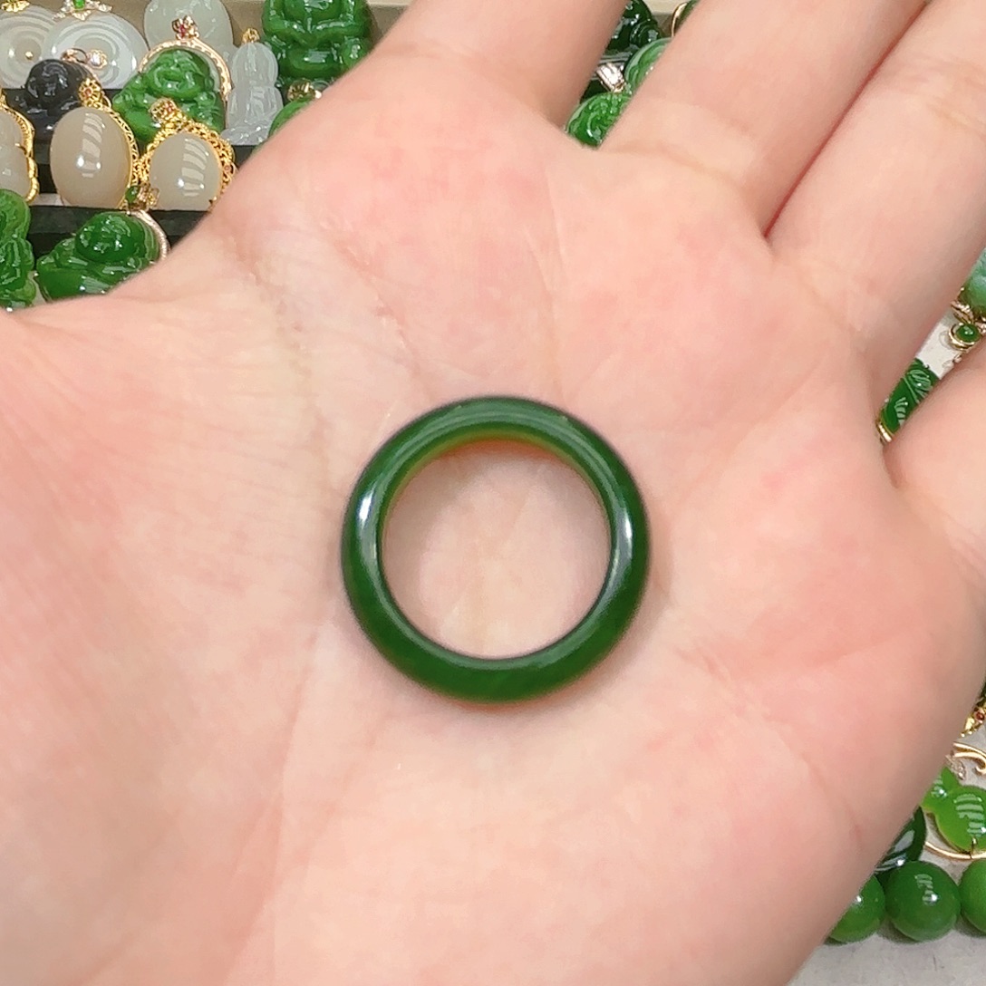 和田玉（碧玉）戒圈未镶嵌