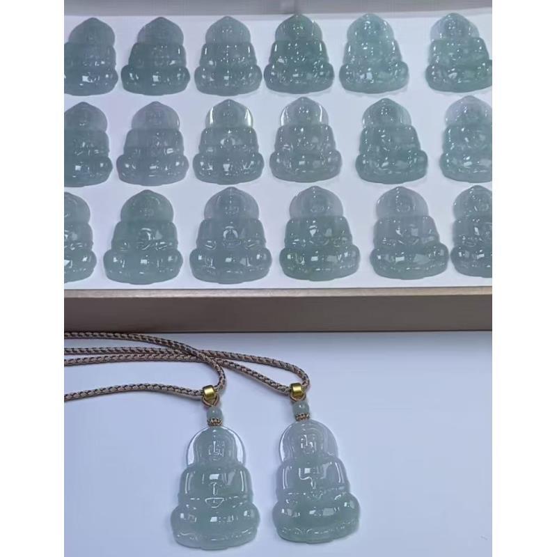 319013/天然缅甸翡翠A货正装观音  多样性一件发