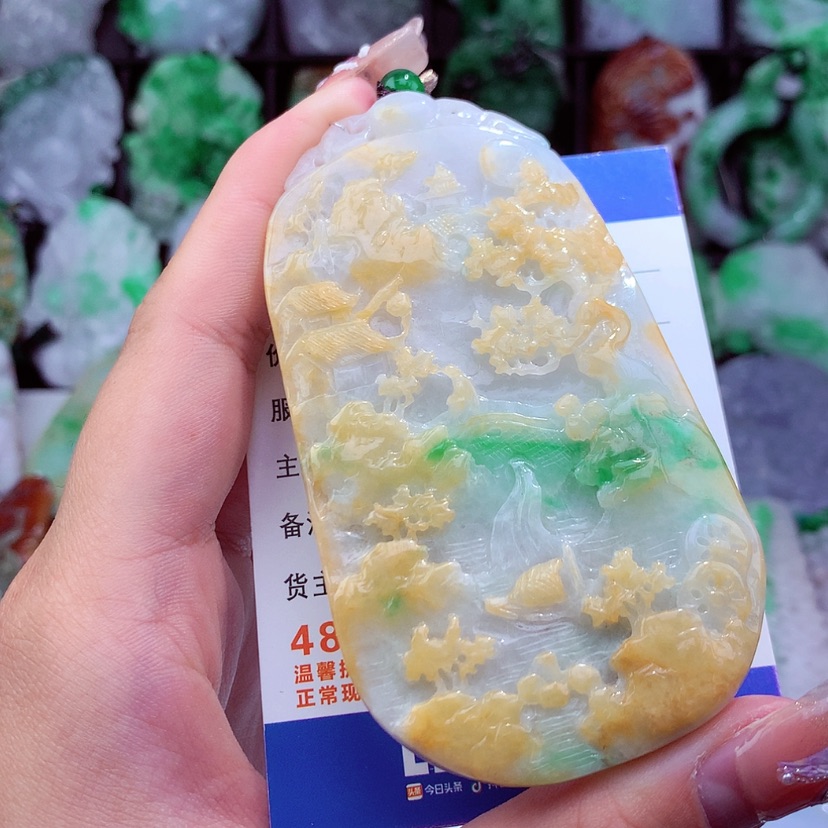【闪购商品】翡翠颈饰未镶嵌挂件
