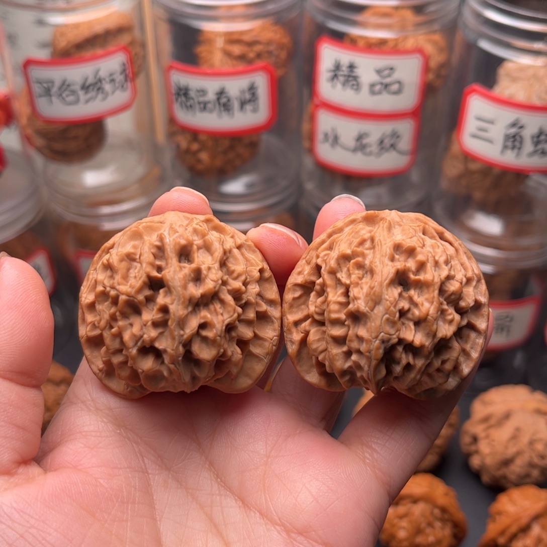 文玩核桃把件43全品老树苹果园