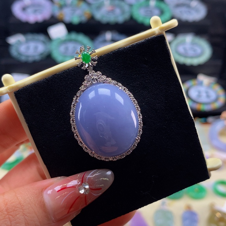 翡翠手链18K金镶嵌翡翠