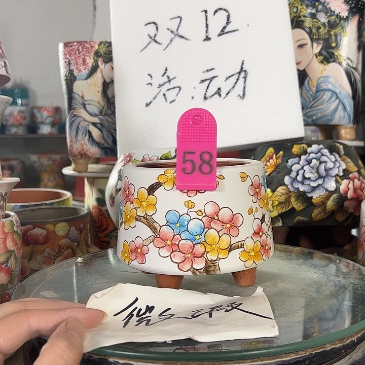 景德镇手绘花盆性价比超高