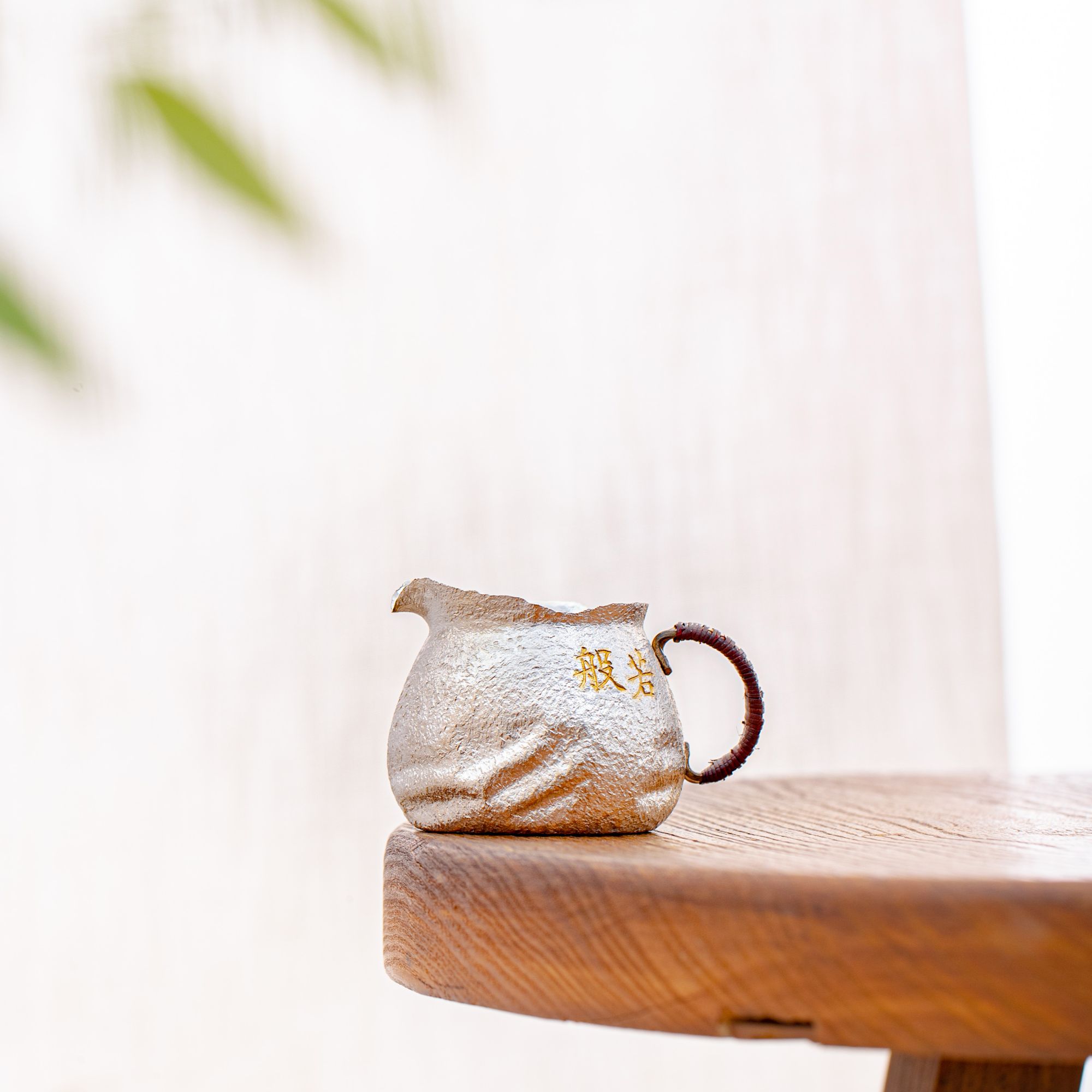 蜂鸟工坊 名匠优选 竹编把岩纹亮面佛像公杯 MJYXA3078