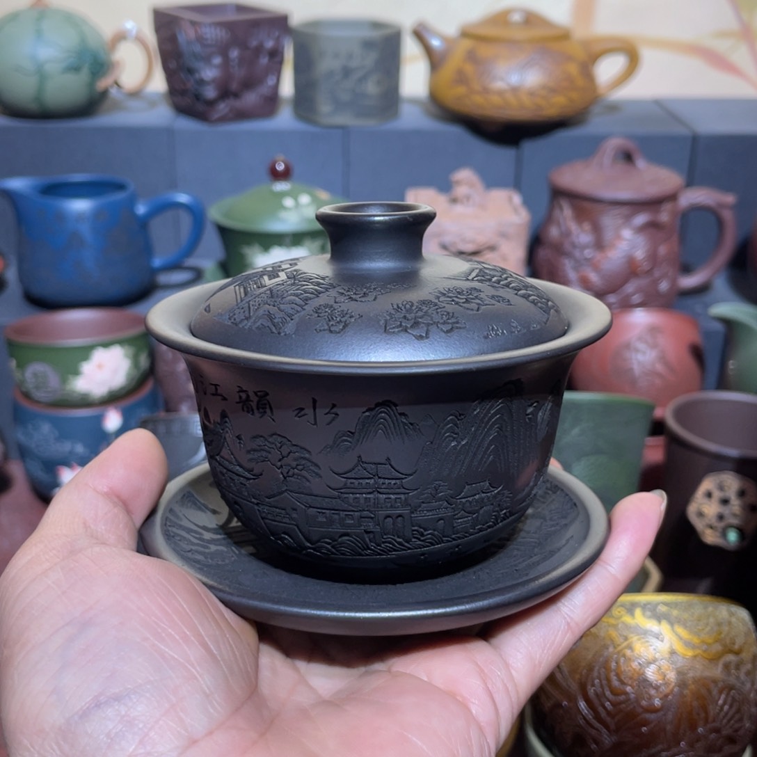 原矿紫砂手工主人杯
