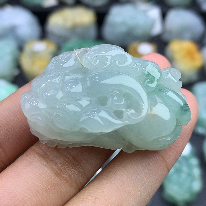 颈饰未镶嵌翡翠天然缅甸翡翠