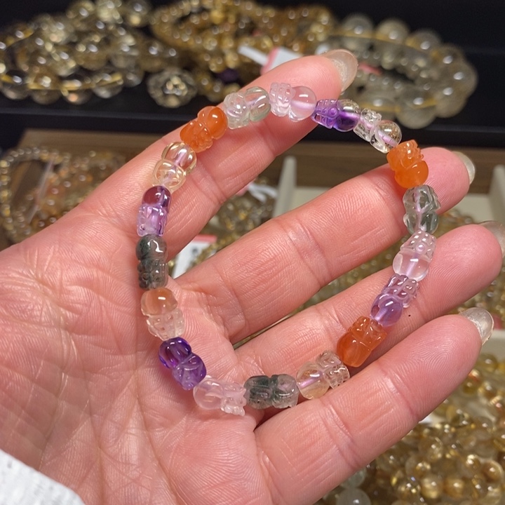 发晶手链未镶嵌貔貅手链