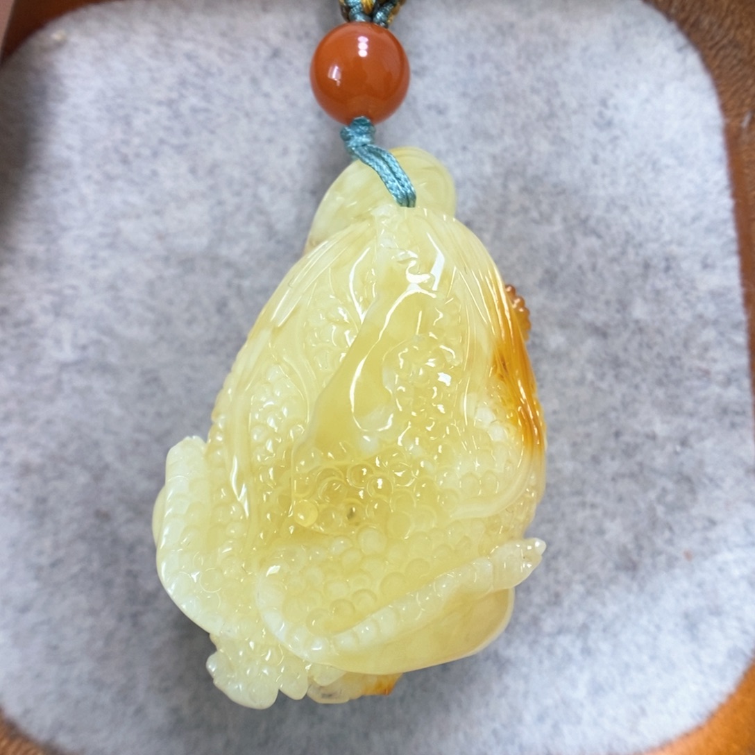 蜜蜡项链未镶嵌蜜蜡吊坠