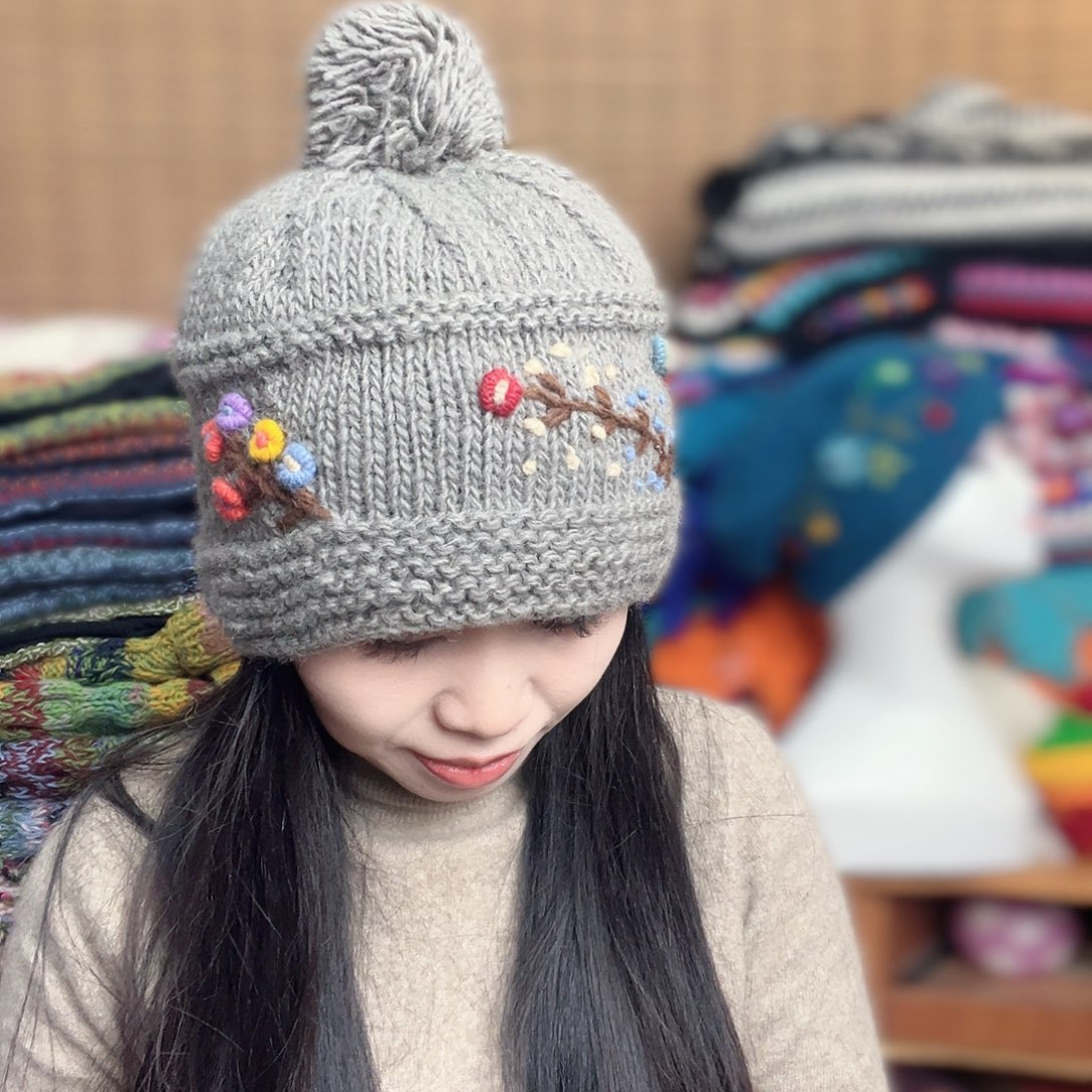 羊毛手工羊毛帽子