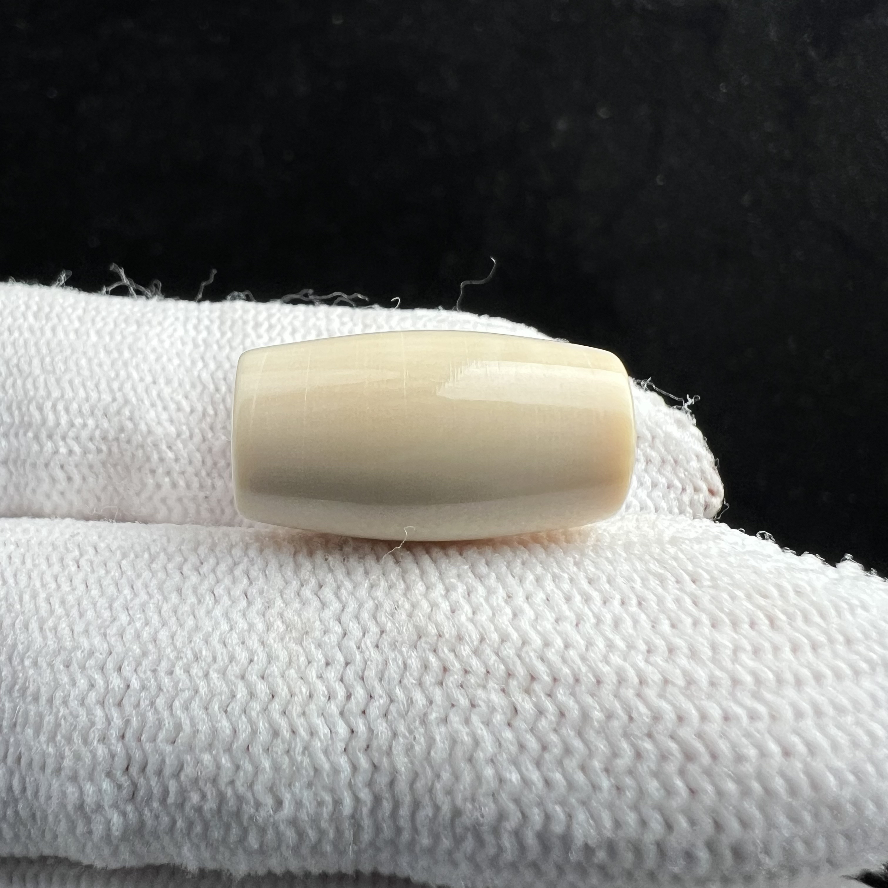 D5605天然猛犸牙 长桶珠10.8*19.2mm支持鉴定 假一罚四