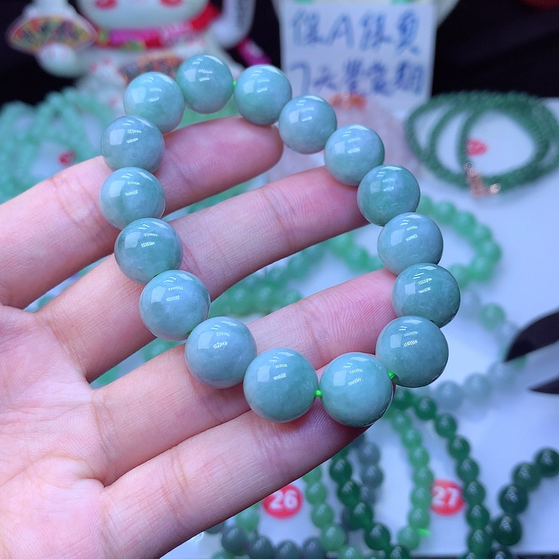 翡翠毛衣链未镶嵌