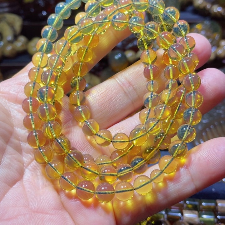 琥珀手链未镶嵌天然