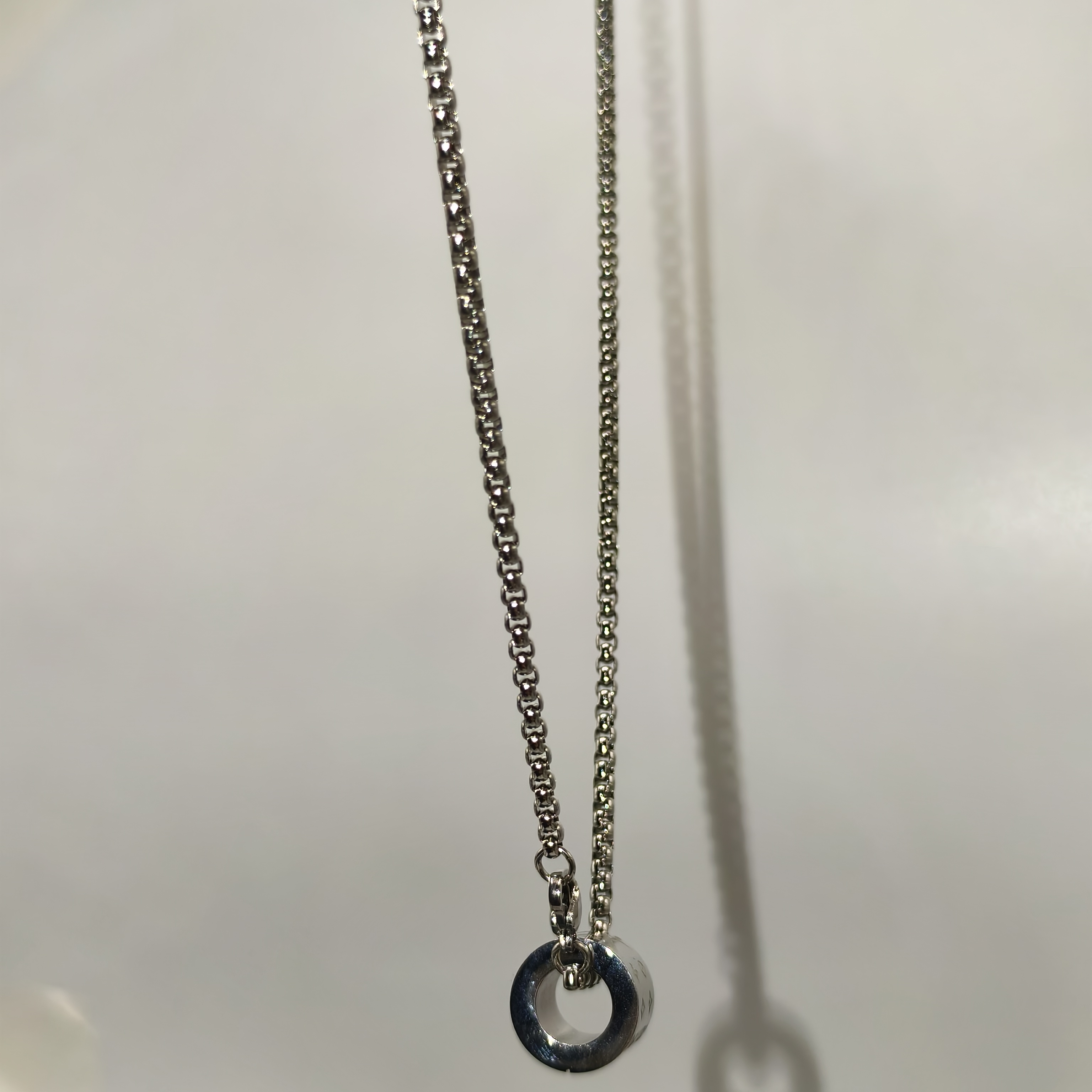 男款圆环吊坠项链A35