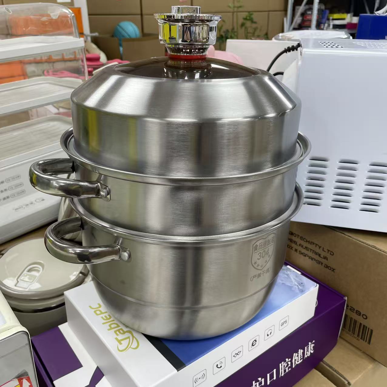 不锈钢蒸锅家用颜色款式随机-MC