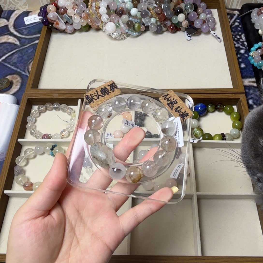 L***E手串未镶嵌水晶313号透体幽灵