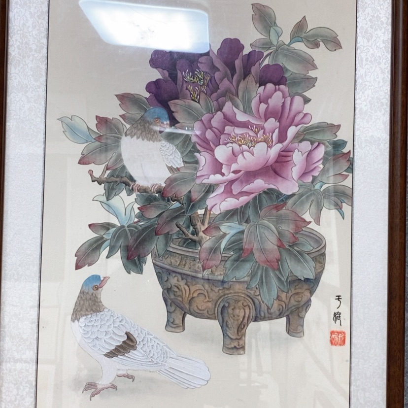 【闪购商品】国画手绘国画工笔带框