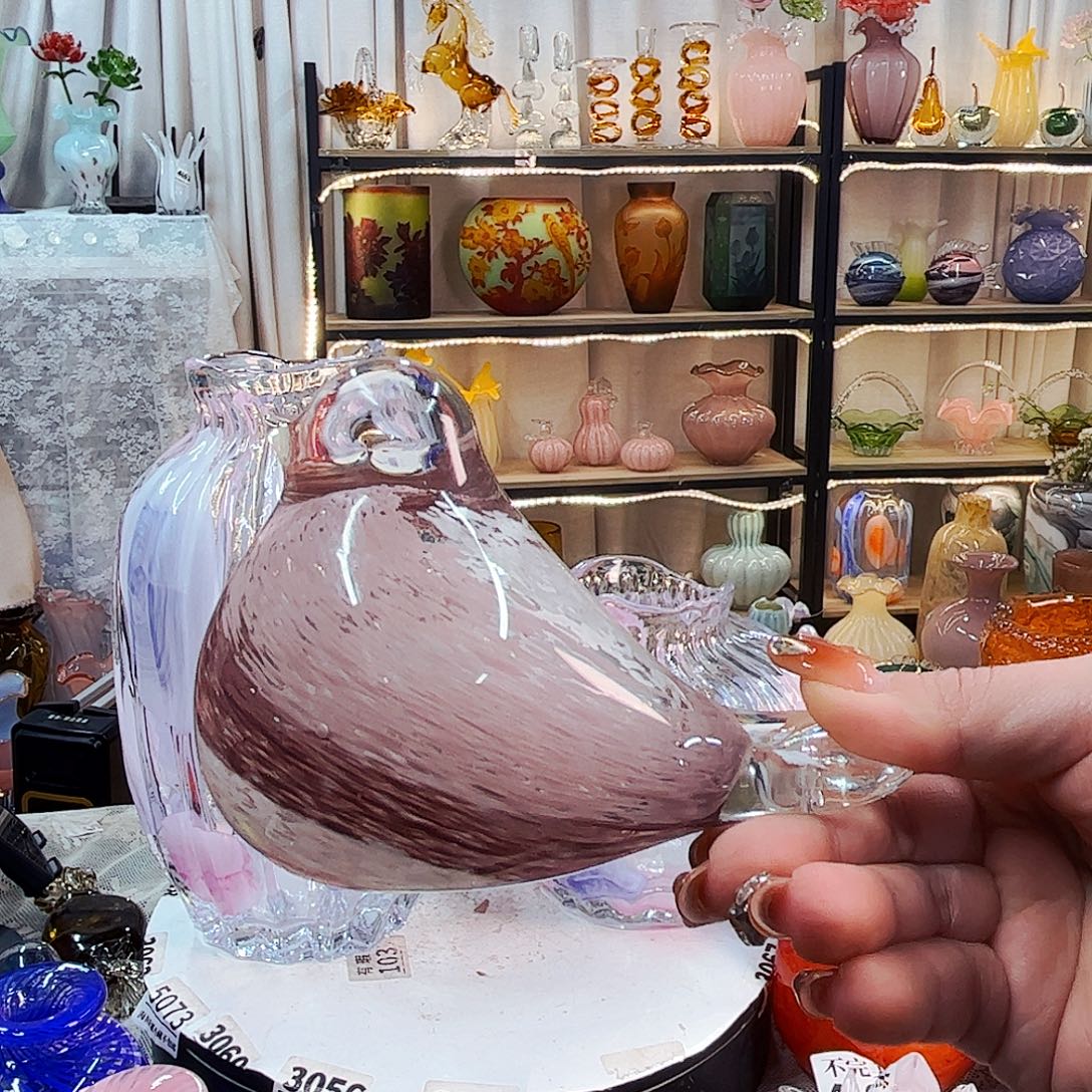 鸟家悦美居琉璃摆件