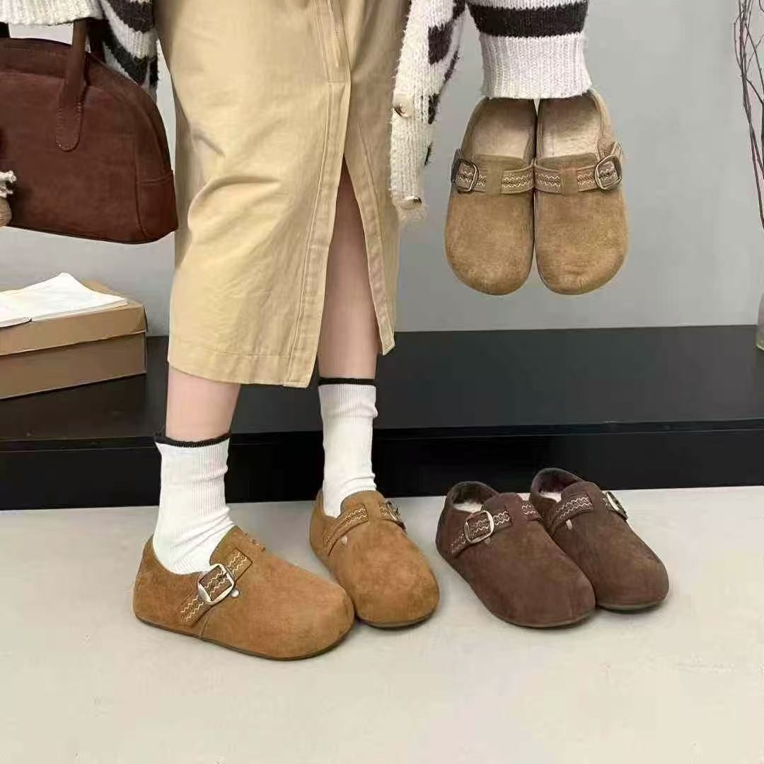 厚底时装靴女新款复古显瘦套筒博肯鞋D6222-32