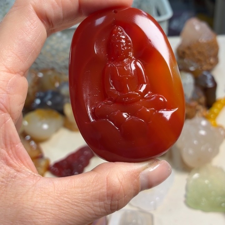 玛瑙/玉髓未镶嵌吊坠(不含链)