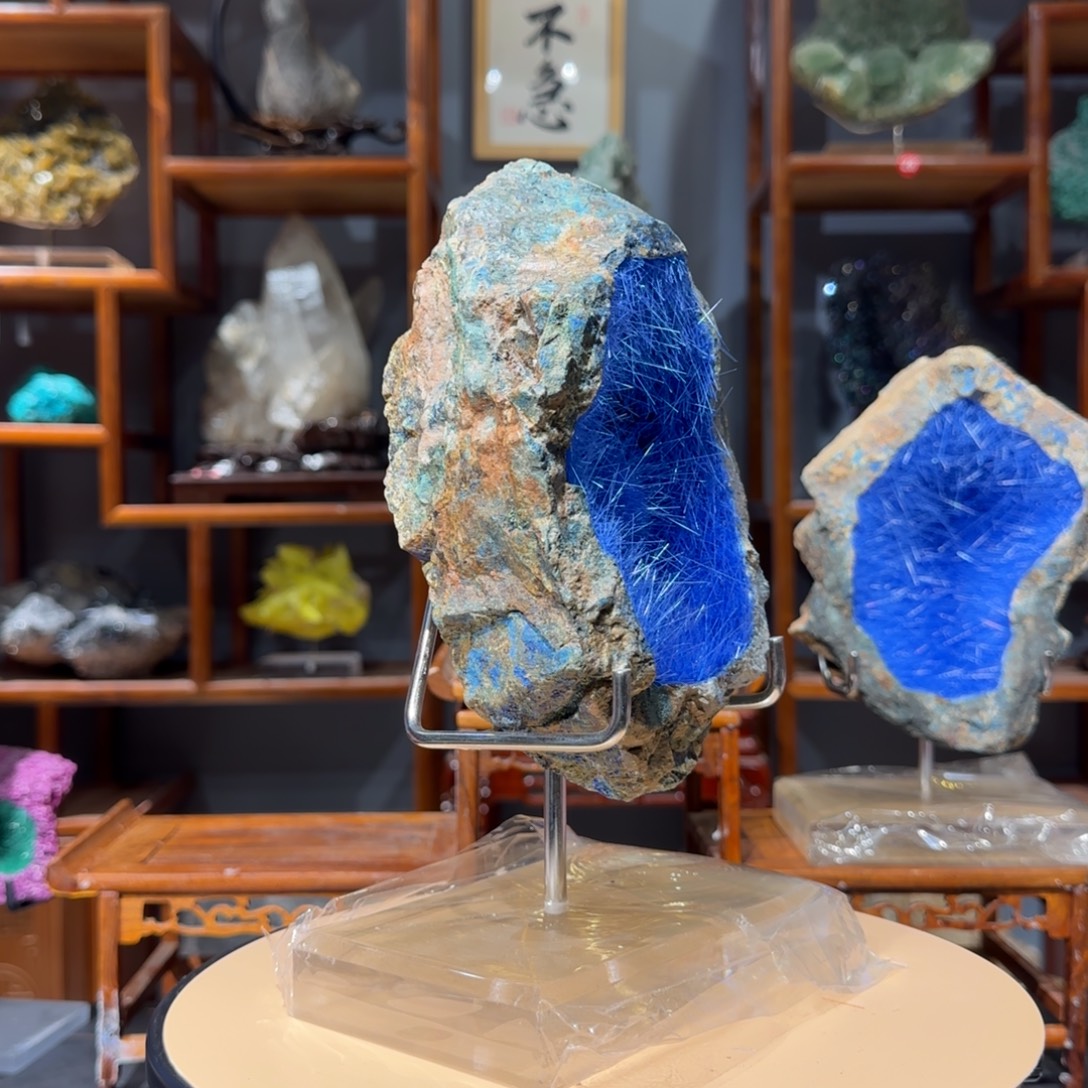平***人石材蓝铜矿发晶111111111