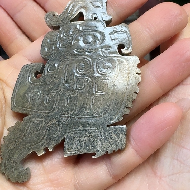 和田玉挂件未镶嵌放*翁