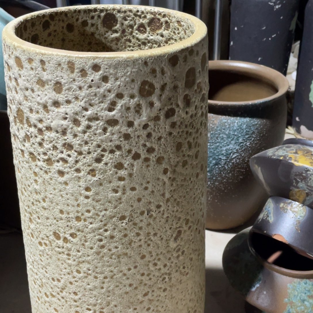 紫砂花盆高50口20泡泡微瑕