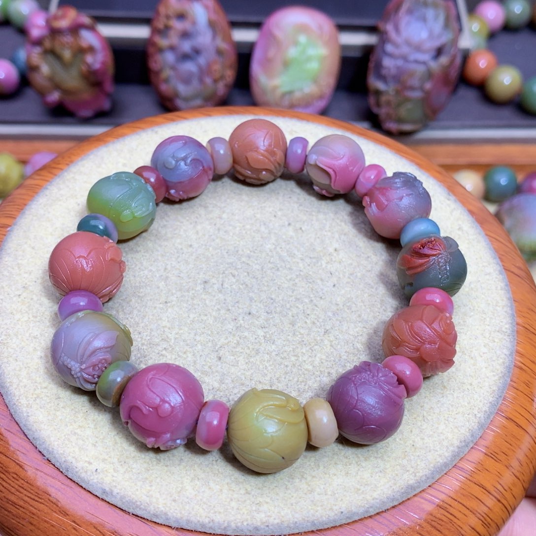 玛瑙手链未镶嵌盐源