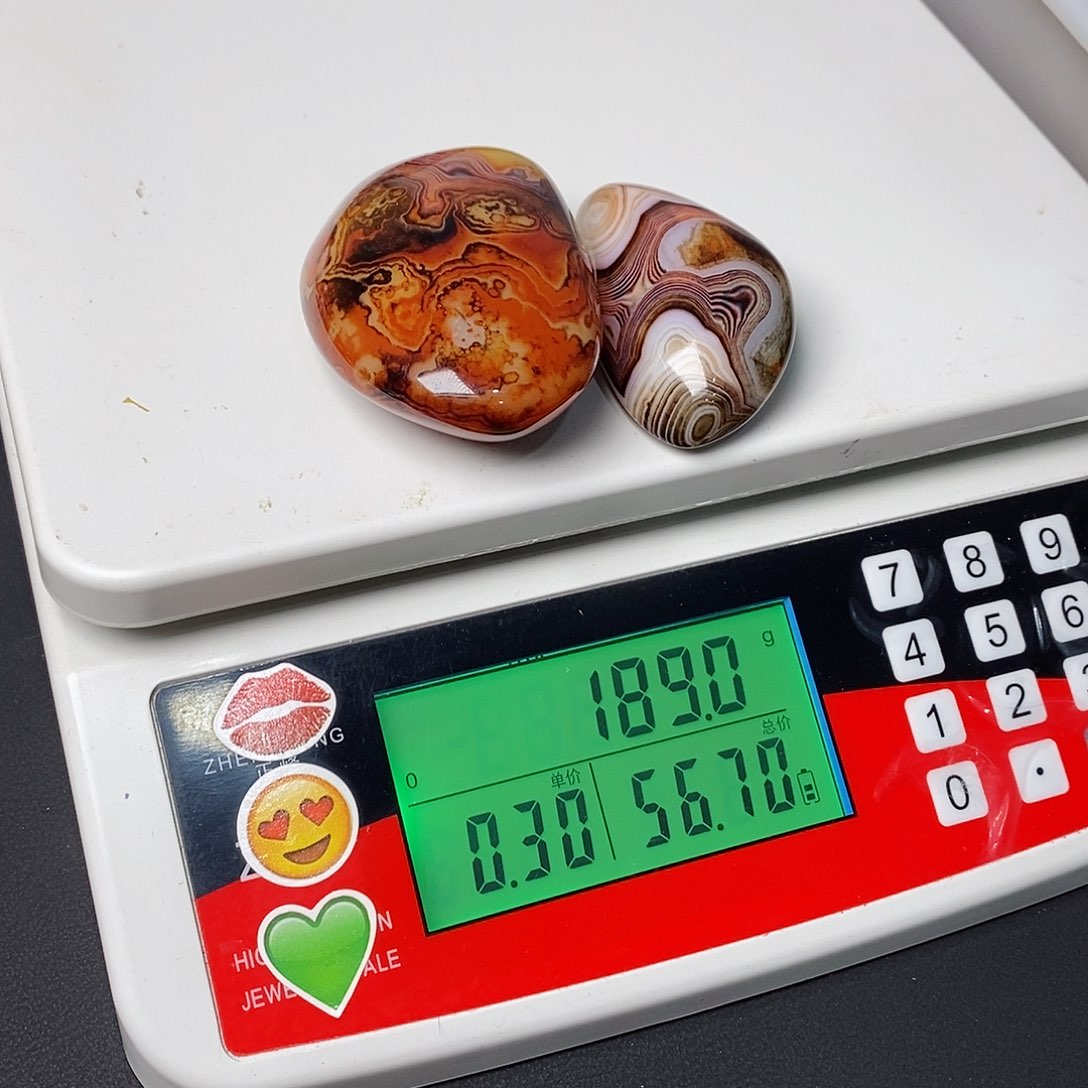 玛瑙/玉髓三毛未镶嵌愛****）