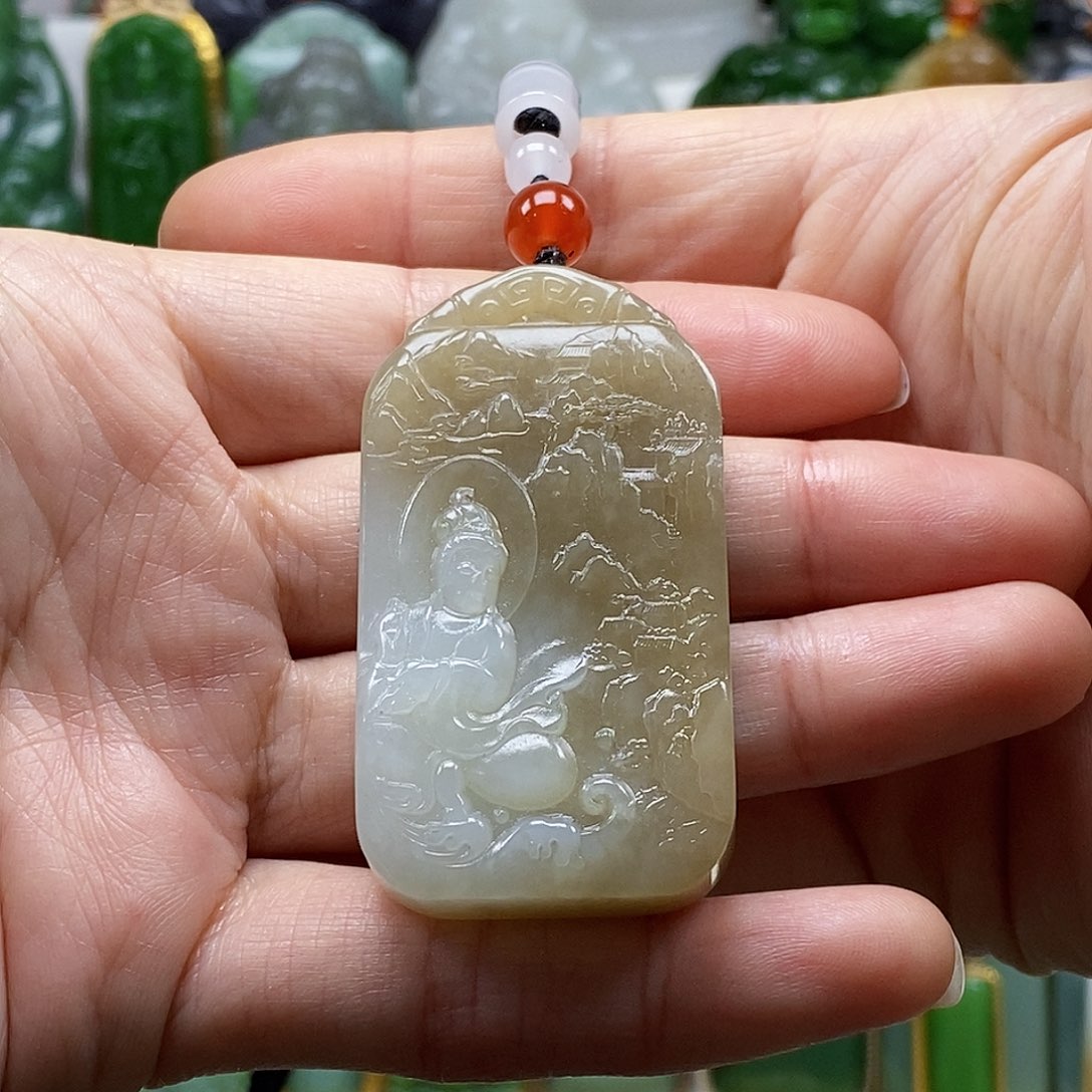 和田玉（糖玉）颈饰未镶嵌