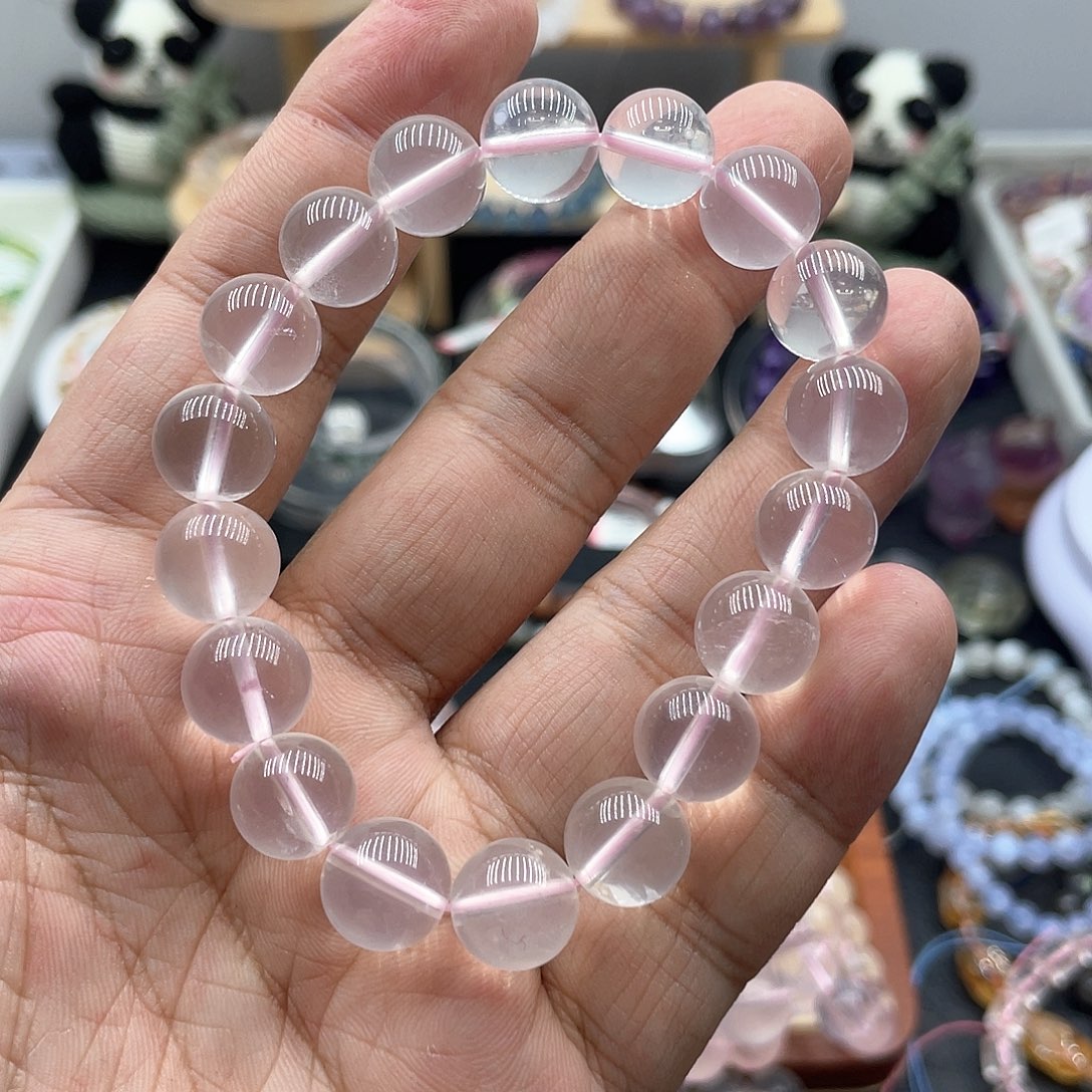 水晶手链未镶嵌粉水晶