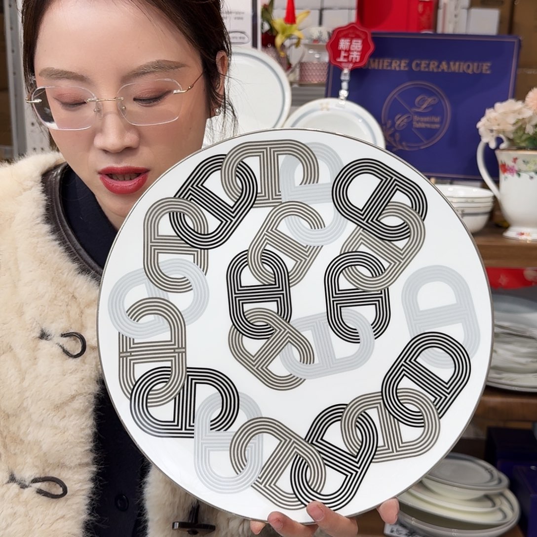 骨瓷高骨12英寸平盘30.5cm一个