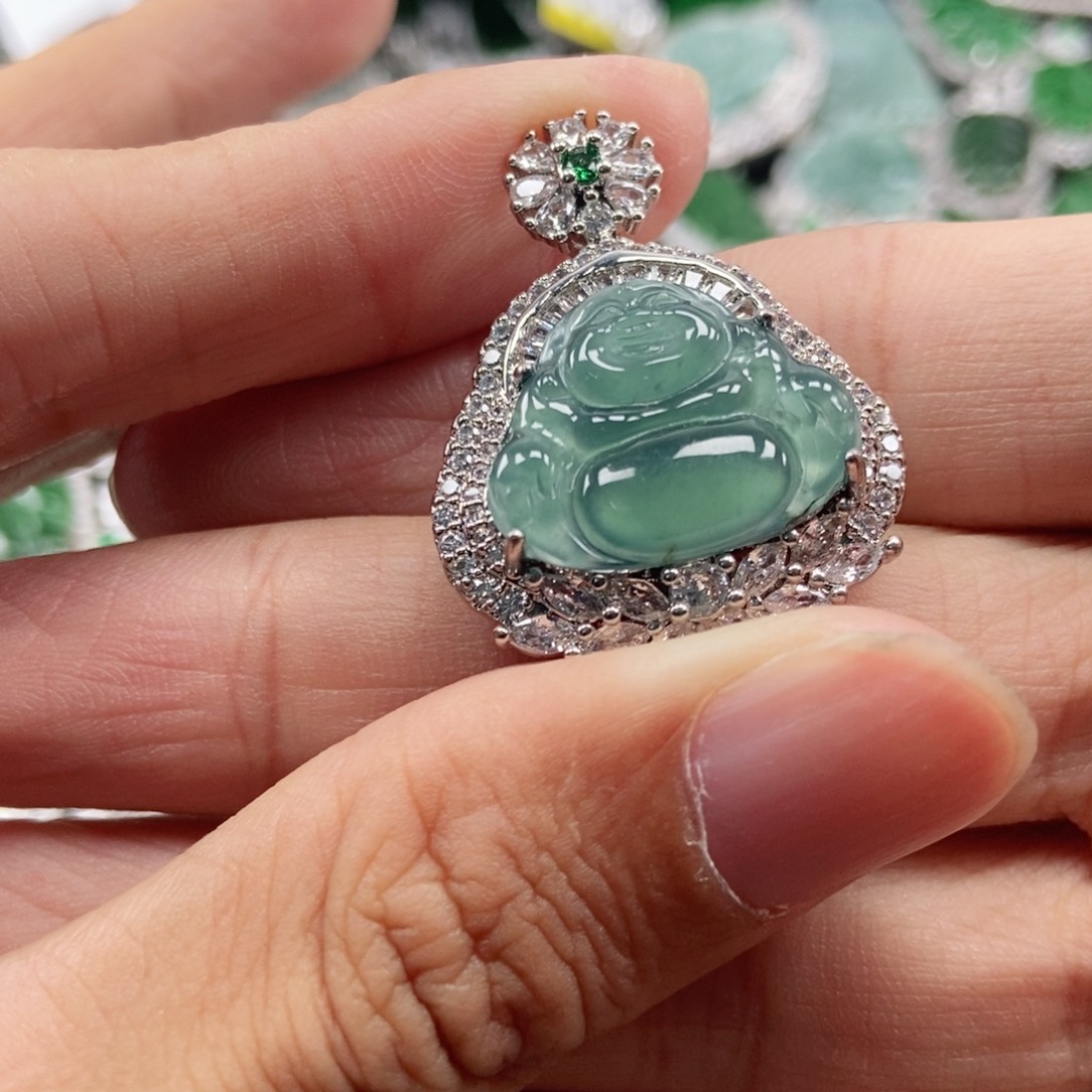 翡翠未镶嵌吊坠(不含链)