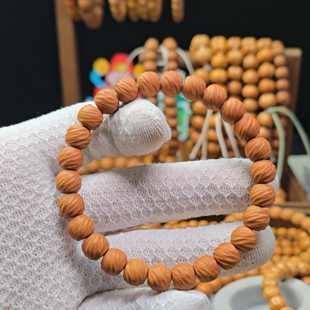 星***宇手串猴头核桃9小手工精修云锦