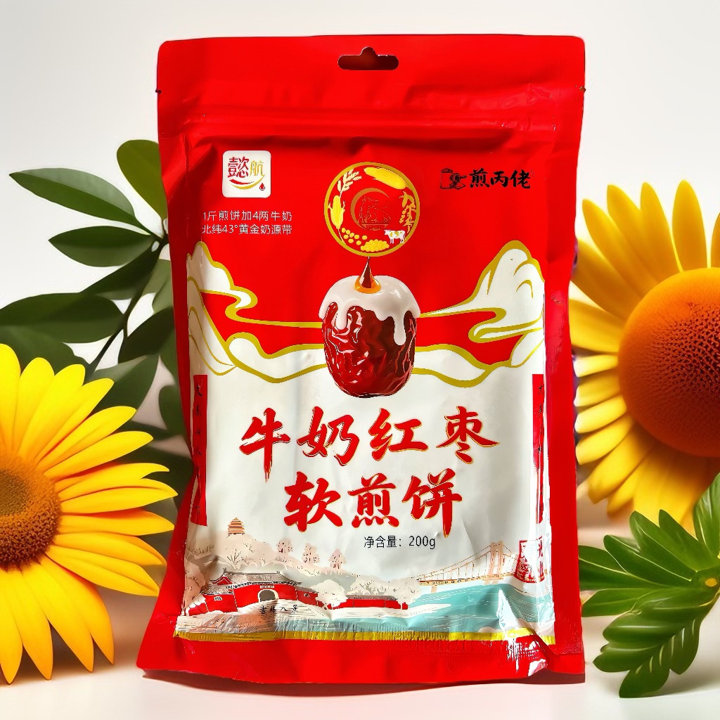 牛奶红枣软煎饼 休闲零食 吉林特产【尝鲜装】200g×1袋