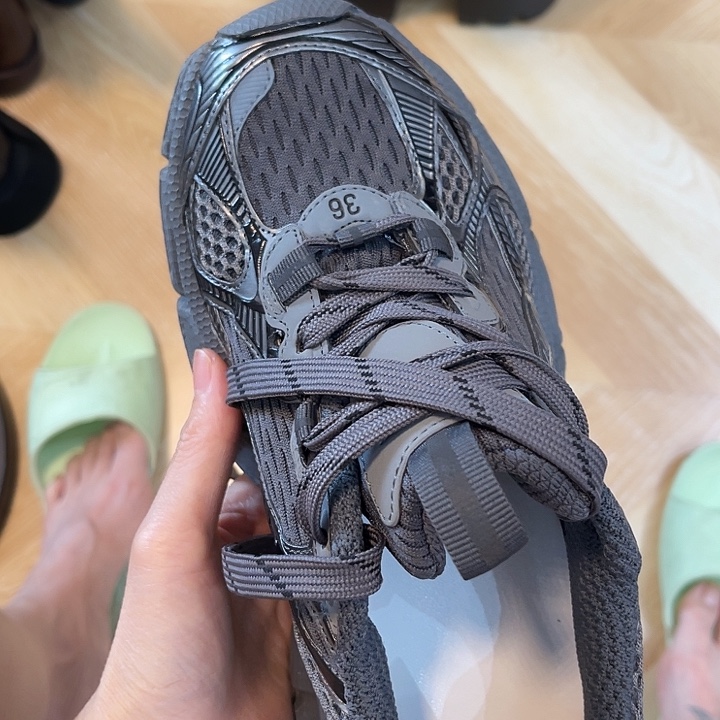 凉靴灰色36老爹鞋