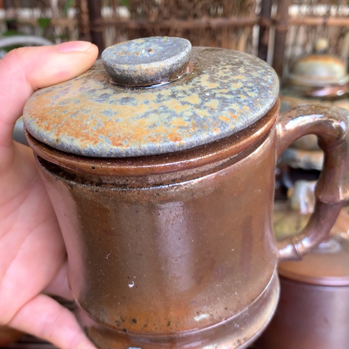 紫砂茶壶纯自然高温无釉裸柴烧