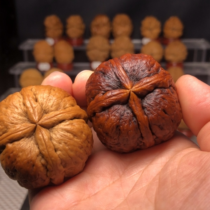 把件文玩核桃24四炸