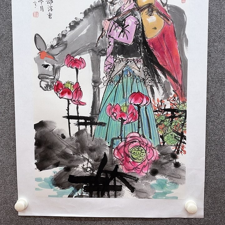 国画2.8平尺水墨作品