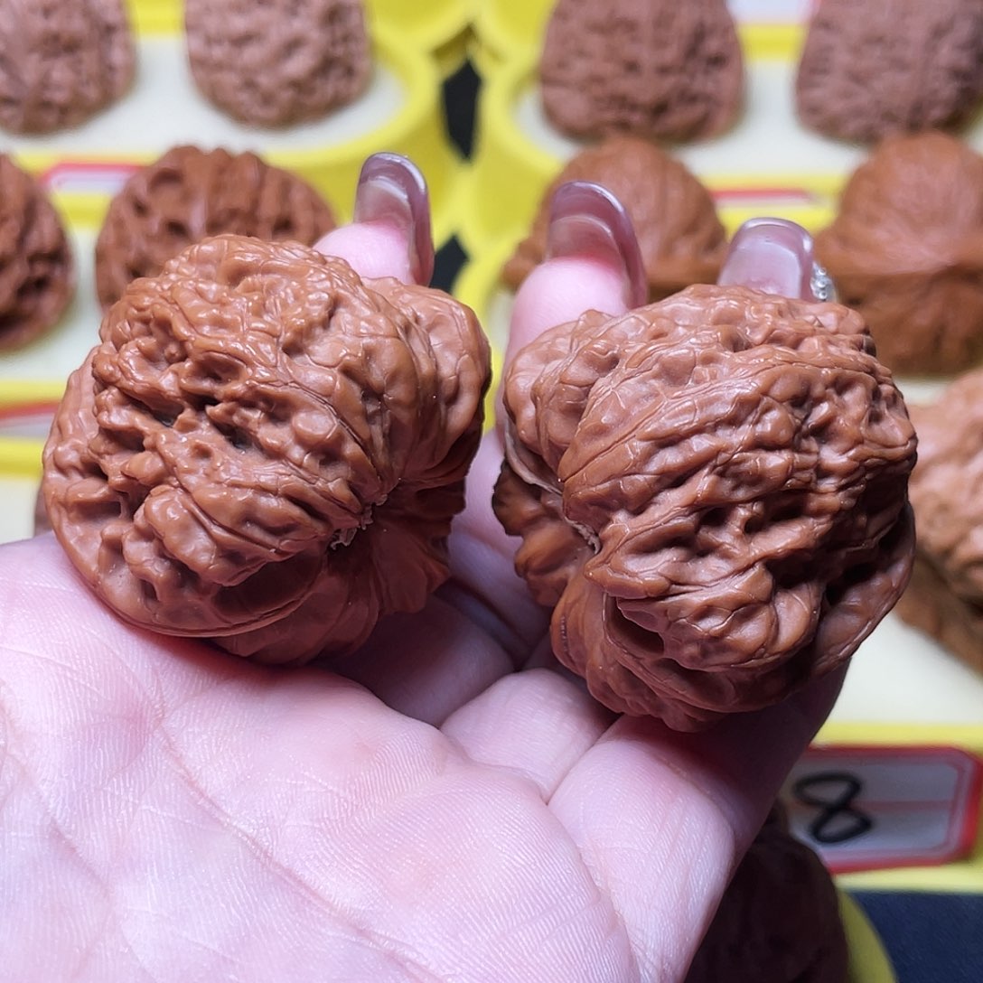 吊坠文玩核桃70号凹底