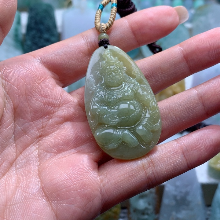 齐***圣定制翡翠未镶嵌财神