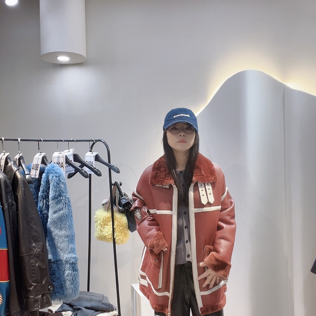 真皮皮毛一体外套218-3474