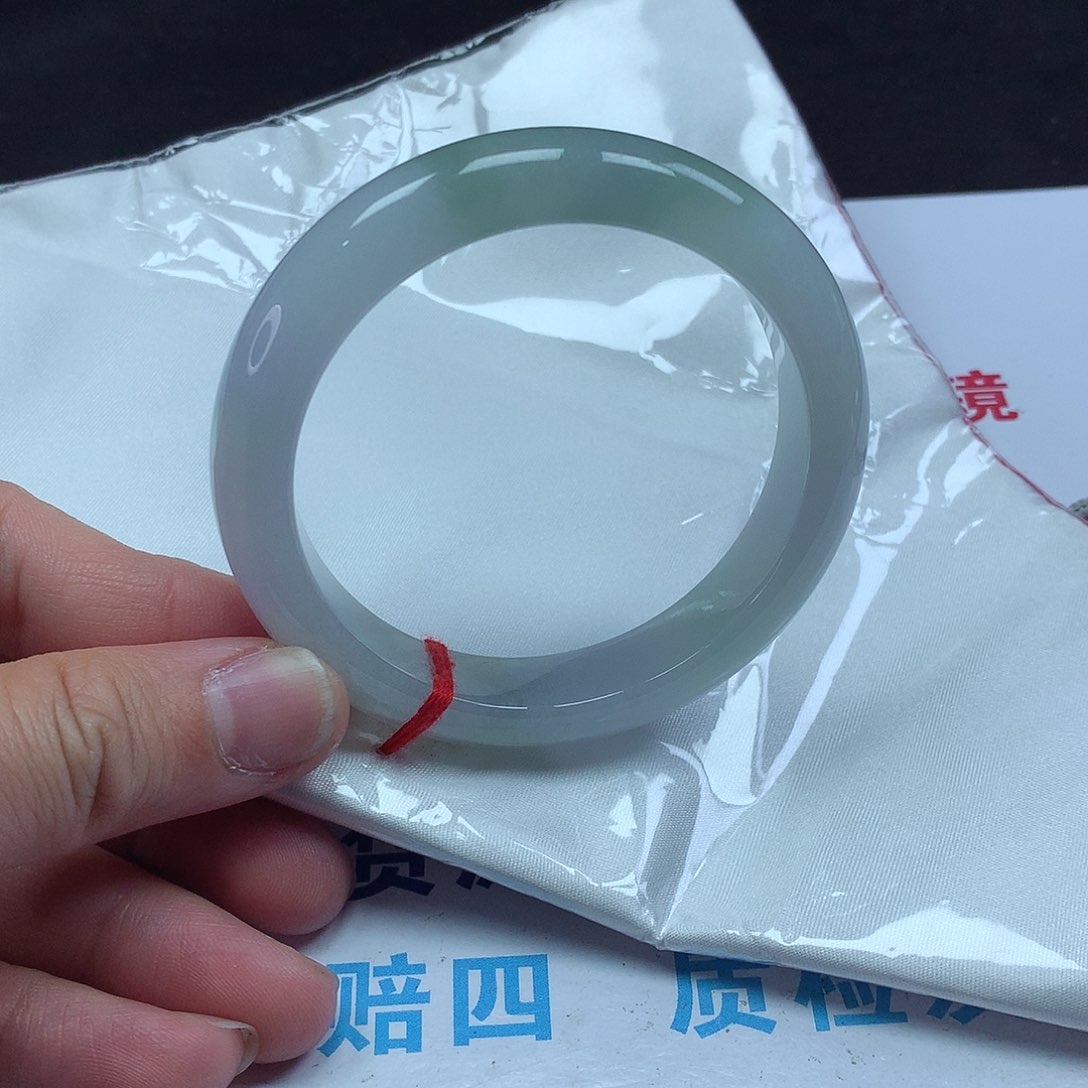 翡翠手镯未镶嵌57正圈