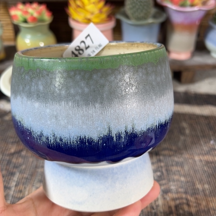 口9高10 手工花盆满30包邮