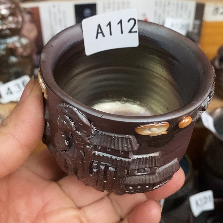 紫砂茶杯柴烧纯手工112