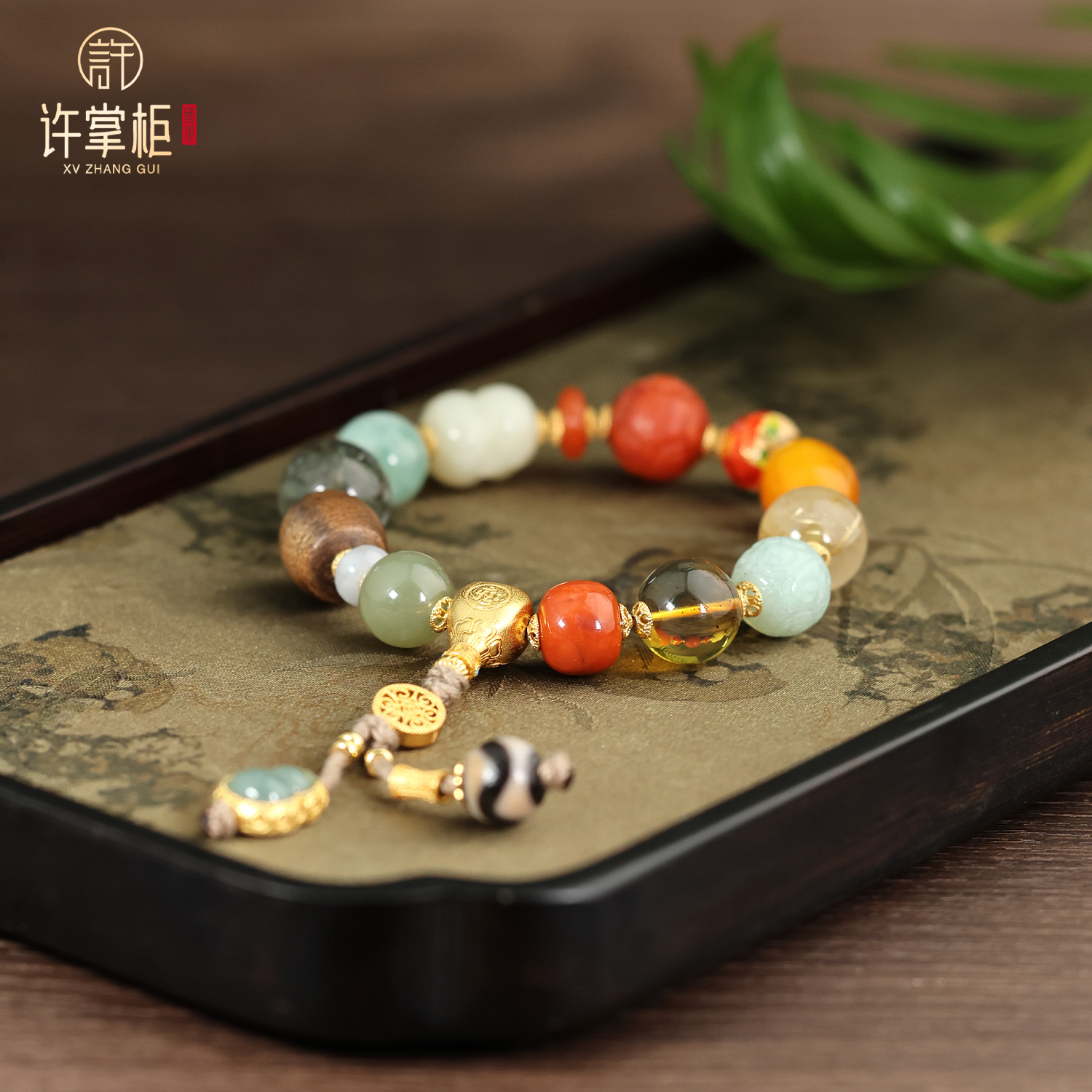 许掌柜｜S925银翡翠手链天然翡翠A货设计款多宝配饰手串气质百搭