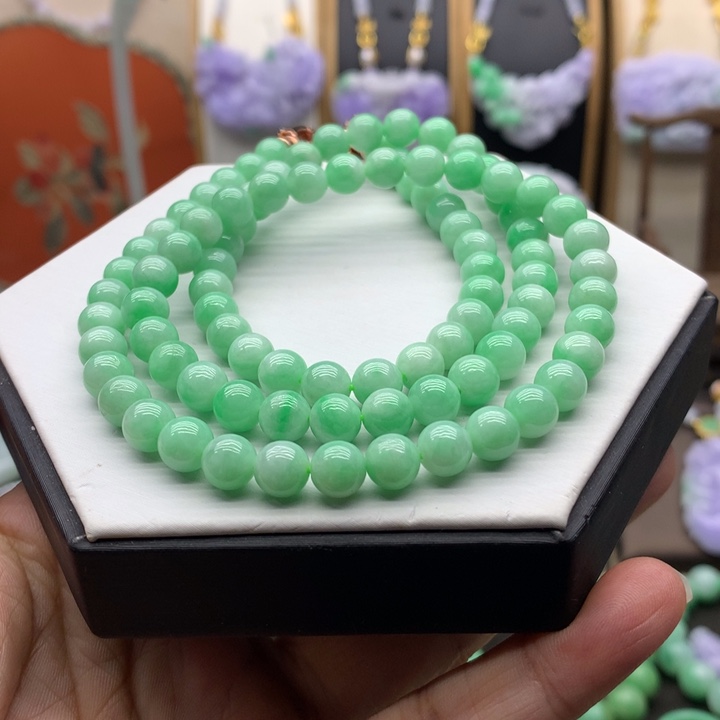 翡翠未镶嵌项链翡翠项链