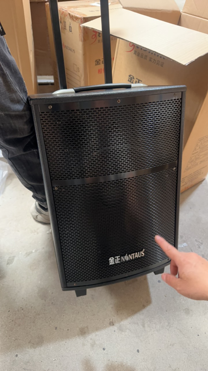 9新  12寸音响，库存电池不质保，没有话筒