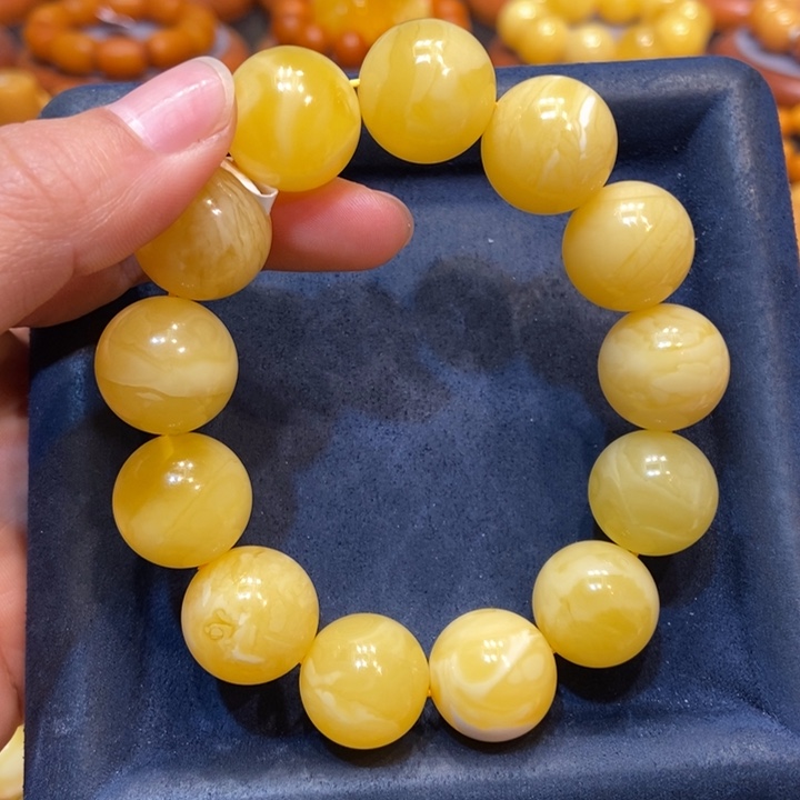 琥珀手链未镶嵌蜜蜡