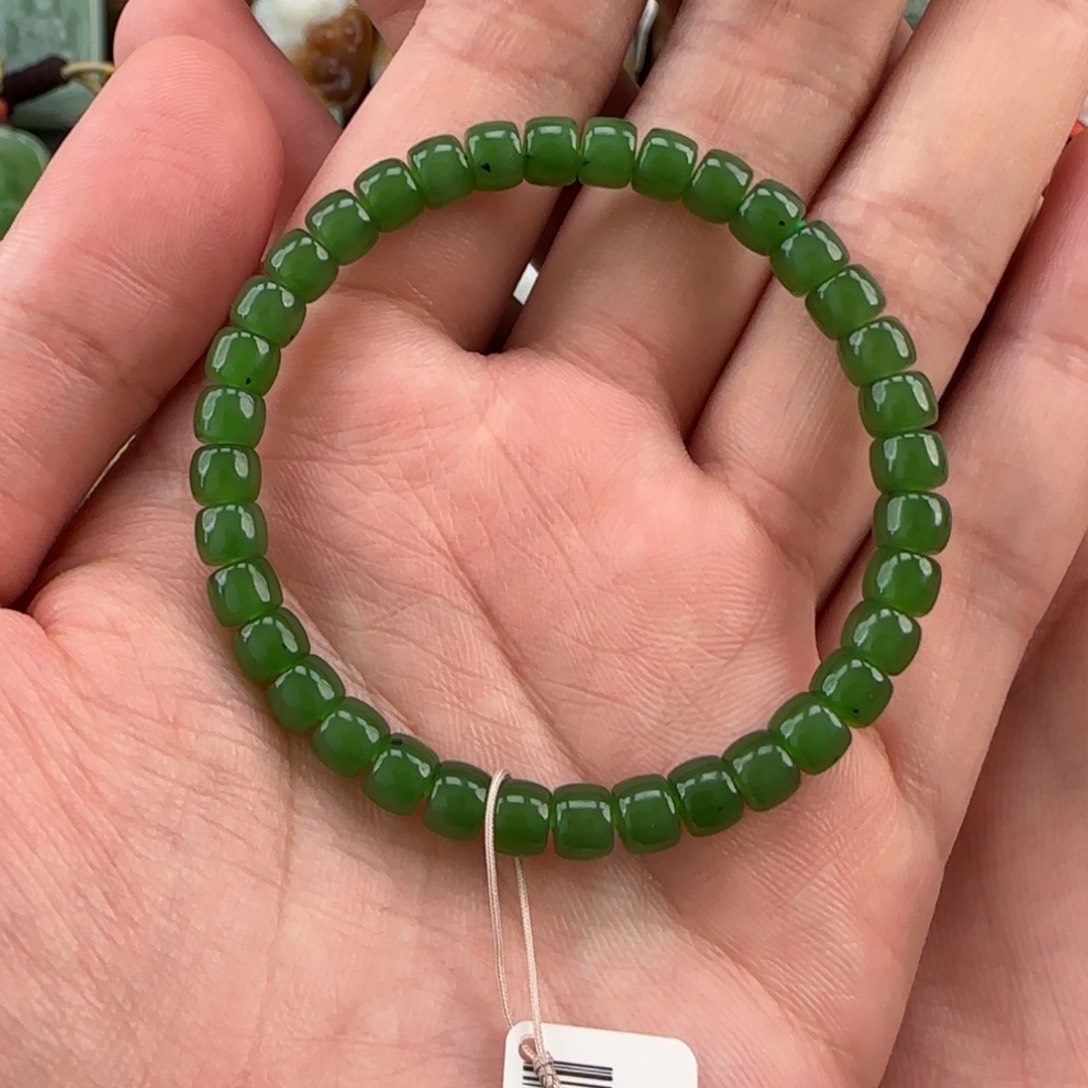 和田玉手串未镶嵌