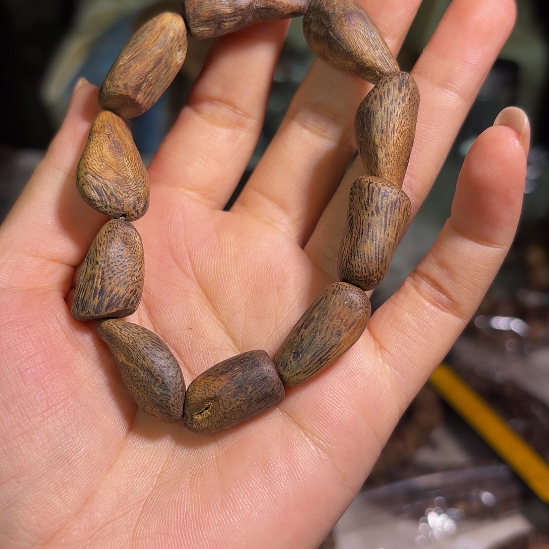 沉香手串奇楠沉香树丁14克➕